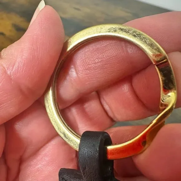 Gucci Tiger‎ Metal Leather Key Ring Keychain Bag Charm